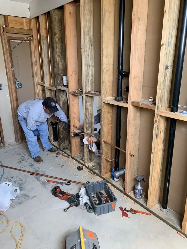 Commercial rough-in plumbing for Gas Line Repair in North Tustin